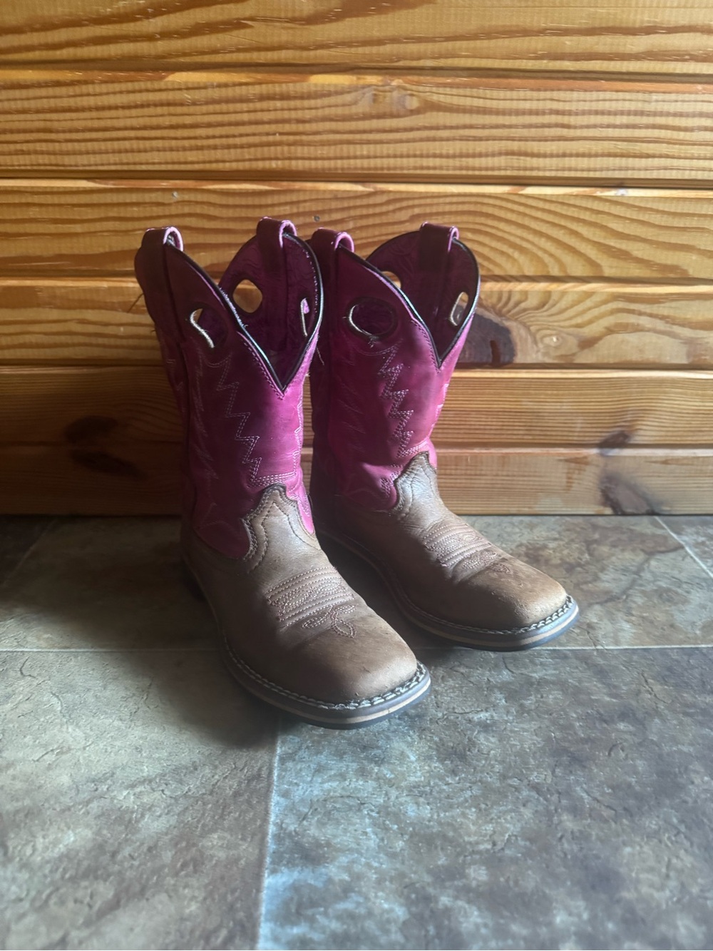 Girls Western Pull-On Cowboy Boots